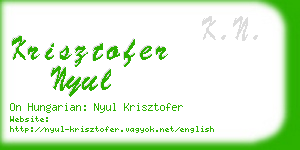krisztofer nyul business card